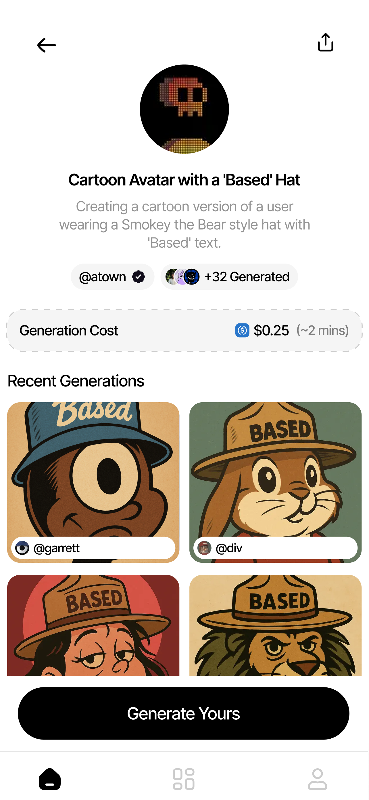 Emerge : AI Content Engine - Farcaster Mini Apps screenshot